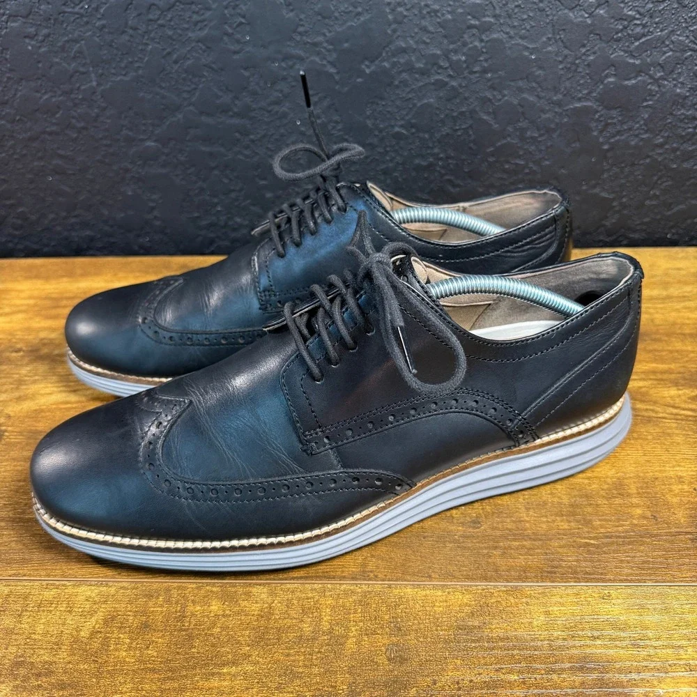 Cole Haan OriginalGrand C26470 Black Leather Wingtip Oxford Mens 11M